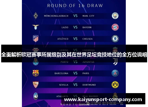 全面解析欧冠赛事所属级别及其在世界足坛竞技地位的全方位说明